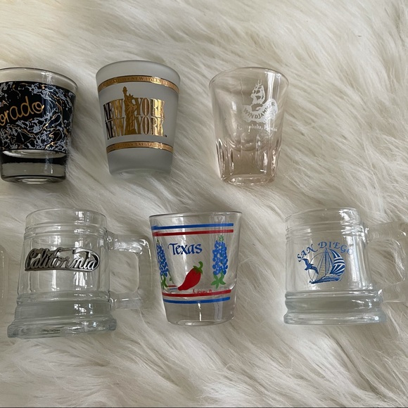 Libbey Shot Glasses United States State HI NY MS - Picture 3 of 12